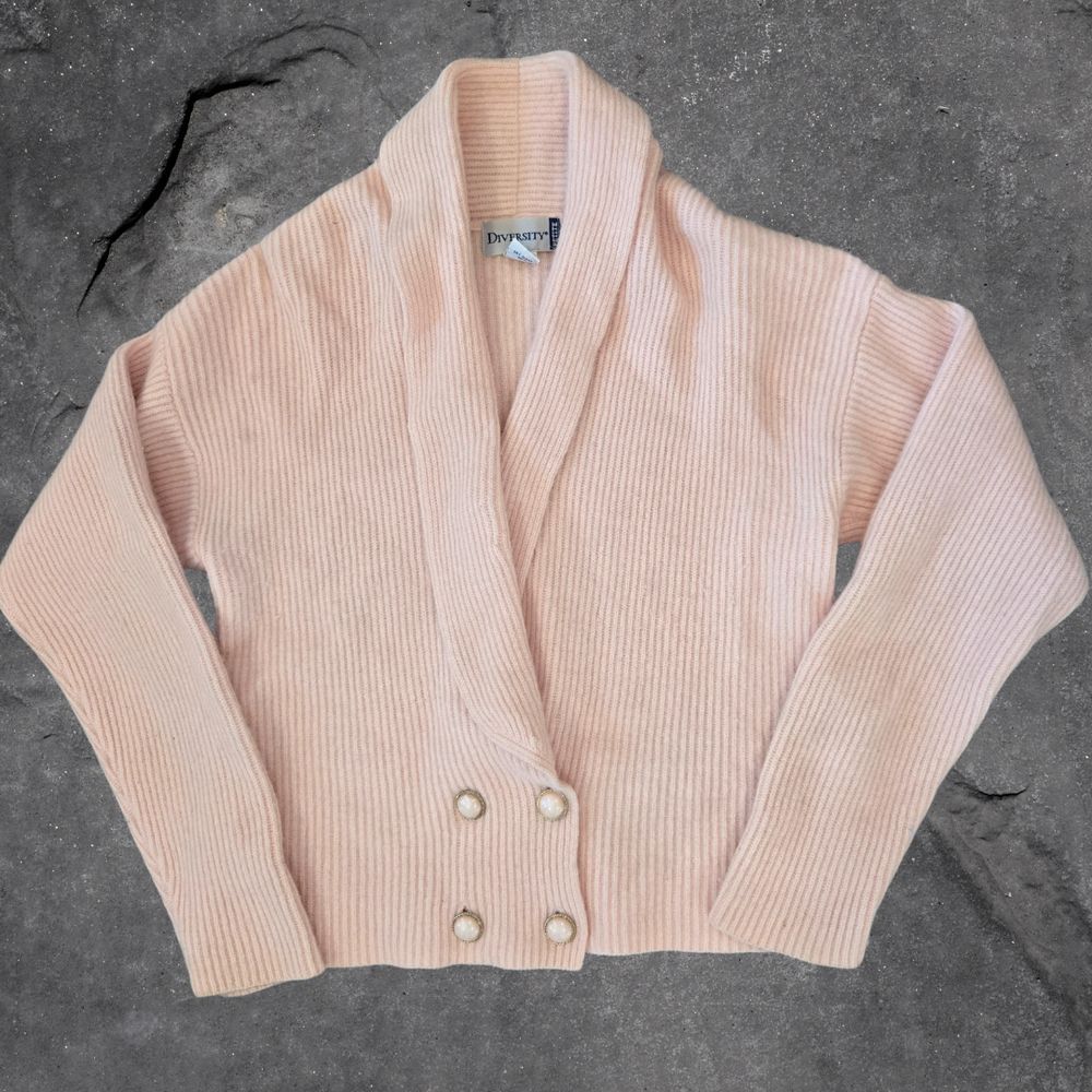 Vty Diversity Womens M Petite Soft‎ Sweater Lamb Wool Angora Blend Quiet Luxury